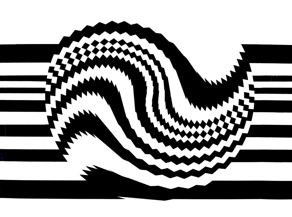 Onda 2 con 10 maschere concentriche, 1969